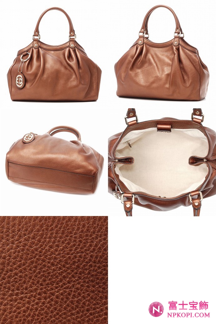 GUCCI/グッチ 2012年春夏新作SUKEYディアマンテ柄Gチャーム付きトートバッグ 211944 AH90G 2212